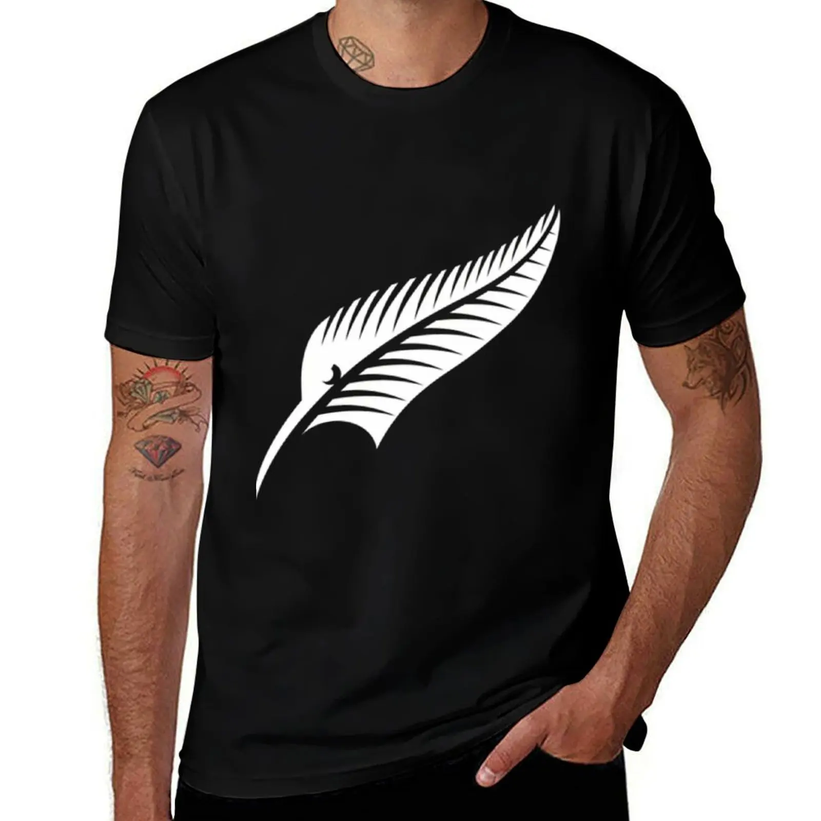 Футболка New Zealand Kiwi-Fern All Blacks, быстросохнущая, для активного отдыха