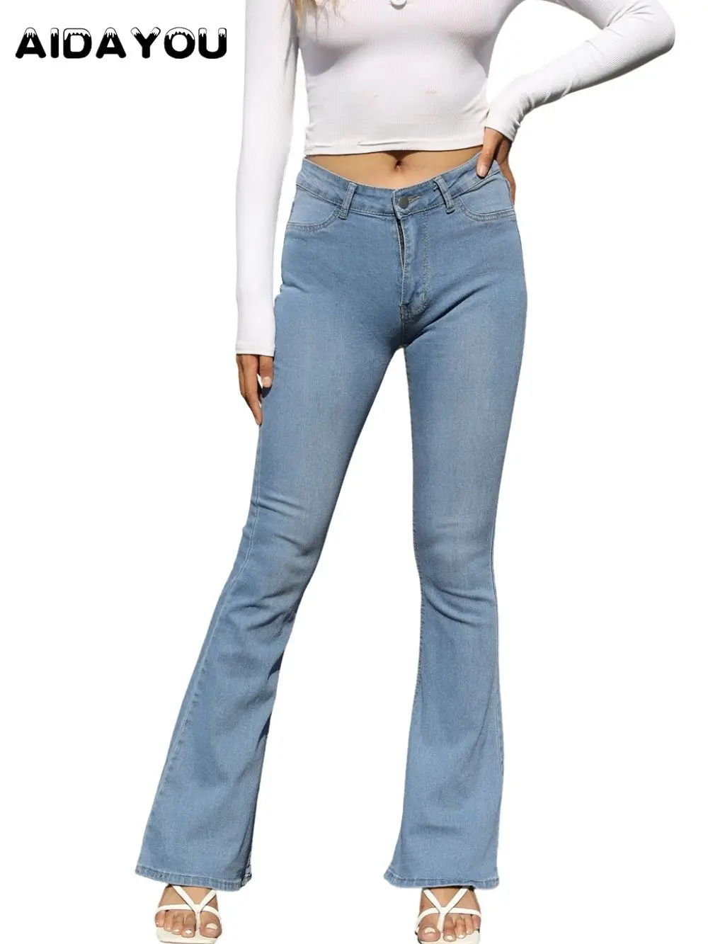 

Womens Flare Jeans For Tall Girl XXS to 2XL Perfect Fit Fashion Streetwear Long Denim Pants Boot Cut Jean Bell Bottom