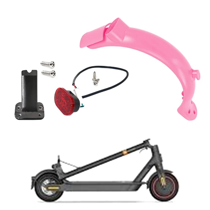 Guarda-lás traseiro rosa para Xiaomi M365 Pro 2, guarda-lás ABS, M365 Pro S1 atualizado, scooter elétrico