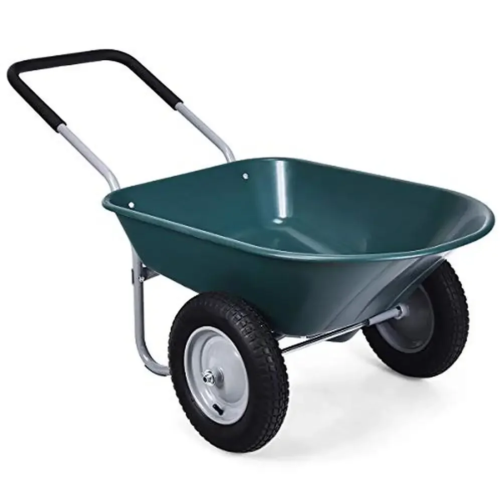 330 lbs Capacity Dual Wheel Heavy Duty Utility Cart Garden Patio Warehouse and Farm with 13