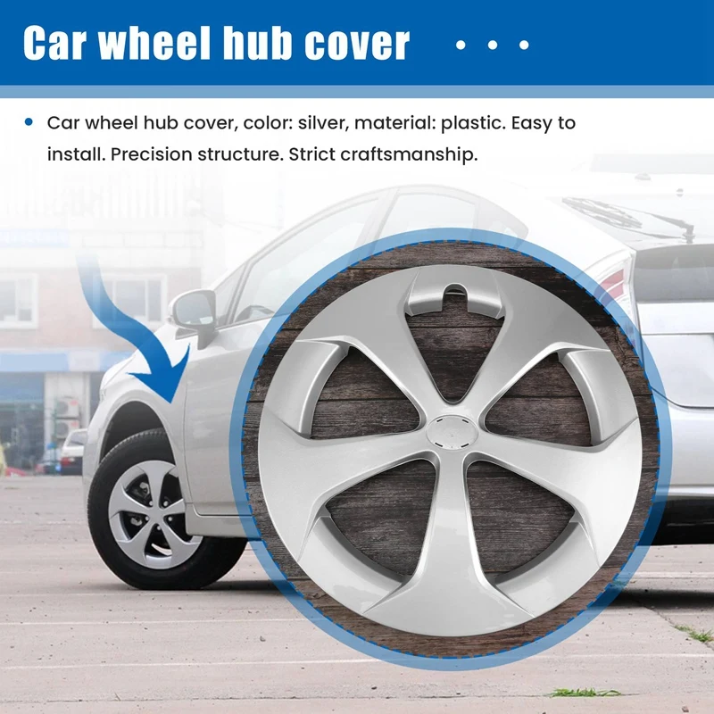 15 Inch Car Wheel Cover Hub Cap Replacement For Toyota Prius 2012 2013 2014 2015