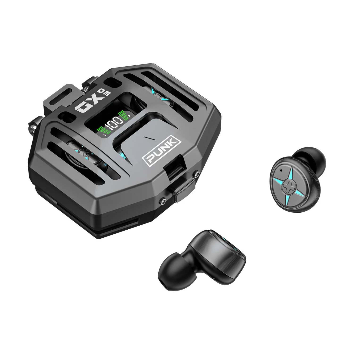 DX03 Auricolare Bluetooth Grigio Regalo creativo Auricolare Bluetooth per giochi musicali a lunga durata