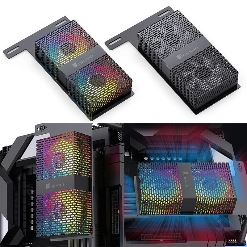 مبرد ذاكرة الوصول العشوائي 4Pin PWM Dual 5020 مراوح تبريد ذاكرة الكمبيوتر المبرد 5 فولت 3PIN ARGB RAM مبرد الذاكرة لتبريد DDR4 DDR5