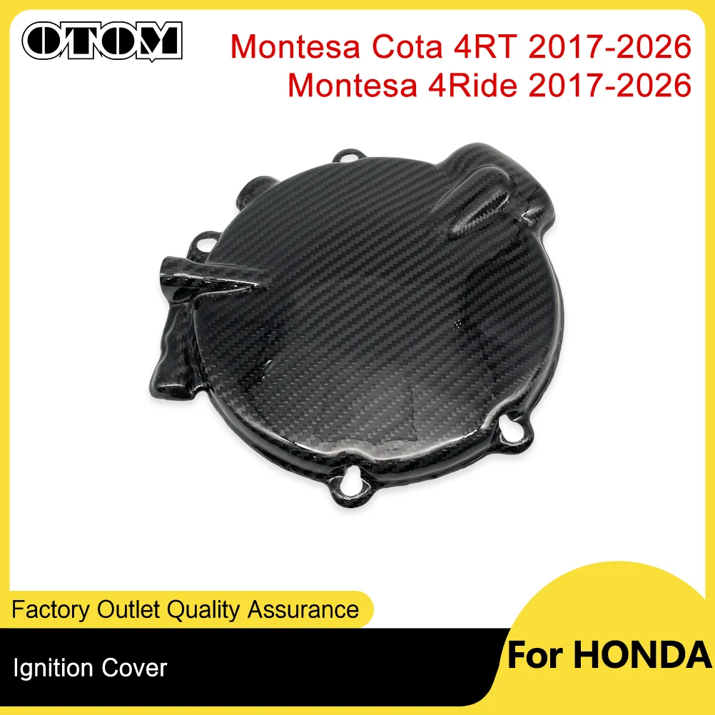 

OTOM Ignition Cover Guard For HONDA Motorcycle Parts Carbon Fiber Magnetic Motor Stator Protection