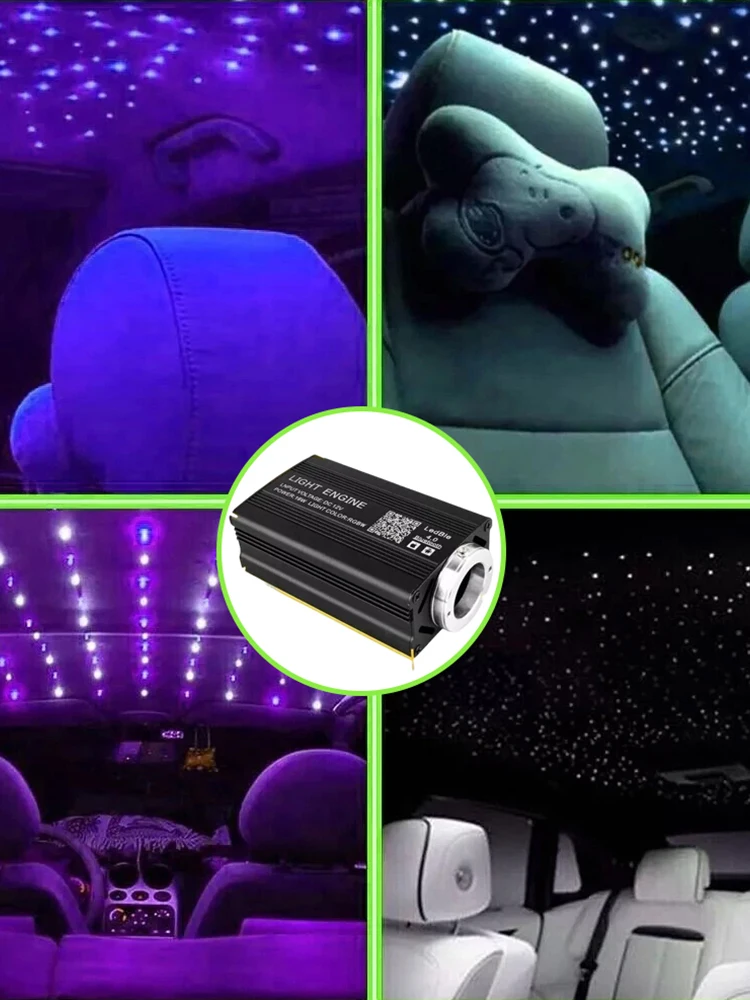 12 W 16 Farben Auto Dach Stern Licht APP Steuerung Optic Stern Deckenleuchte Atmosphäre Lampe für Sternenhimmel Decke Auto