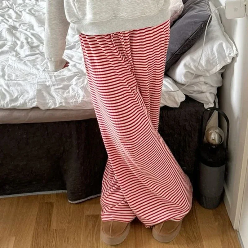 กางเกงลำลองทรงหลวมสำหรับผู้หญิงแนวสตรีทกางเกงขาม้าวินเทจแนวสตรีทสวยงาม Y2k