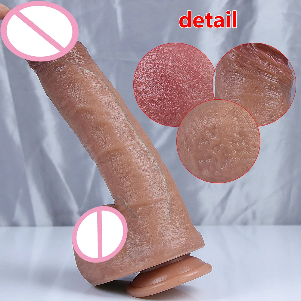 29cm Soft Silicone Long Dildo Realistic Adult Sex Toy with Powerful Suction Cup Vaginal Stimulator Woman Big Dick Masturbator