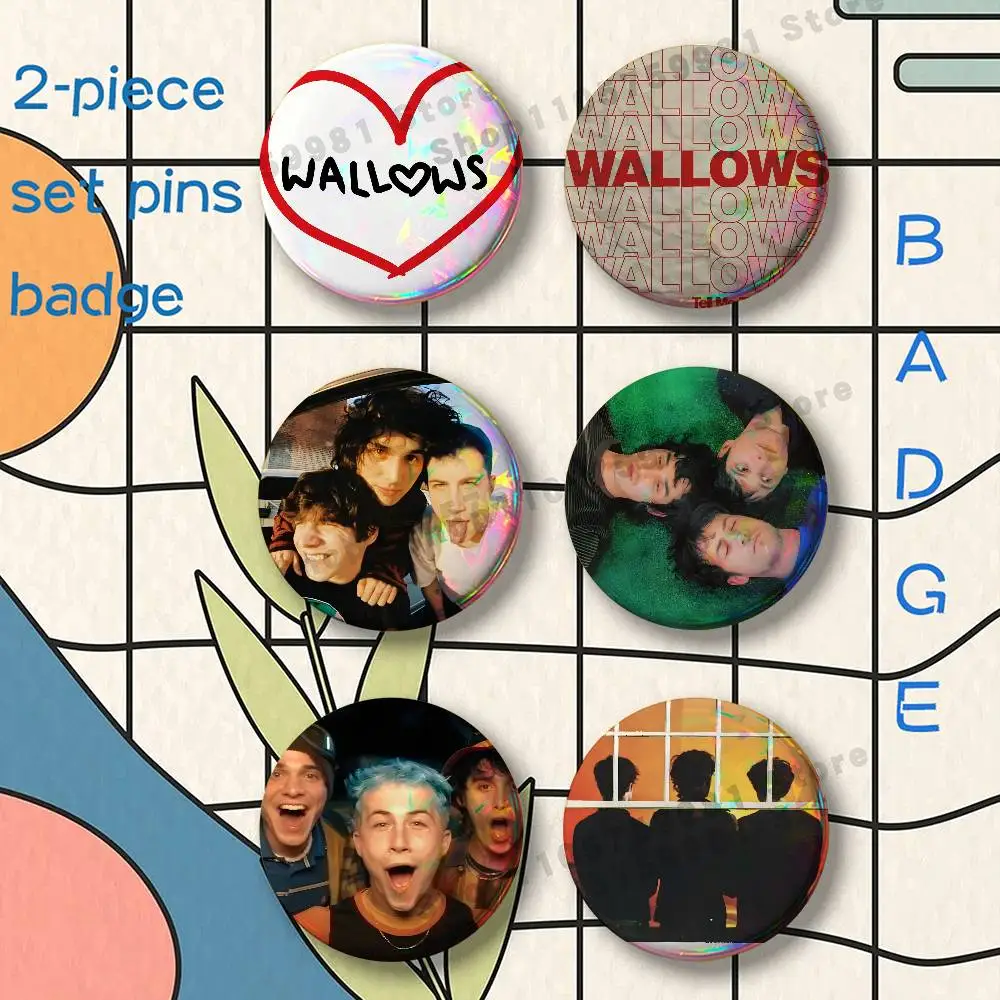 Dylan Braeden Cole COOL Band Wallows 2-piece set Free Mix Backpack Clothes Jewelry Accessories Round Badge Collection Gifts