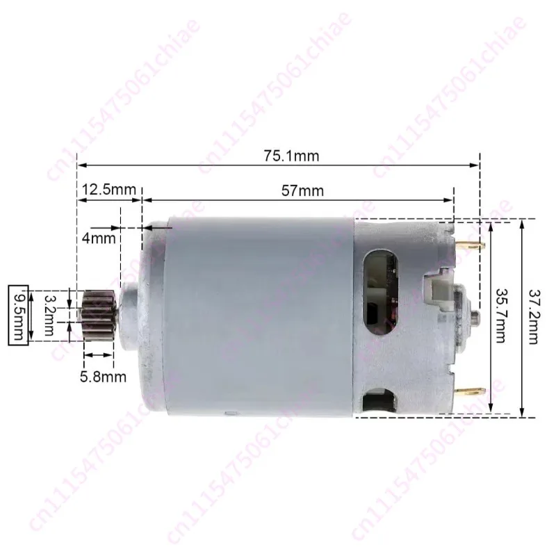 RS550 DC Motor 21V14 Tooth AA Grade Suitable for Single Hand Saw Mini