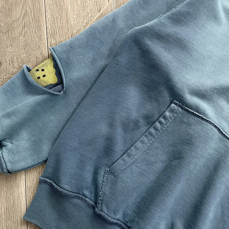 Kapital Kountry Smilie Patch Reversible Hoodies