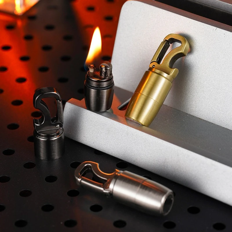 

Compact Multifunctional Creative Portable Metal Key Lighter with Strong Magnetic Suction and Bottle Opener Super Practical