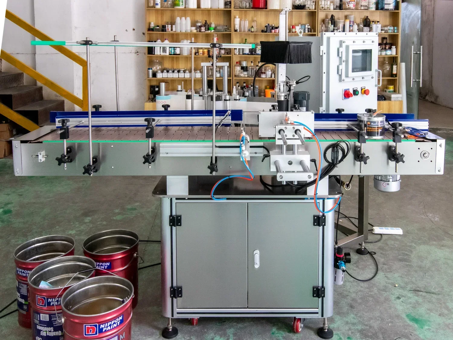 YIMU Najlepiej Sprzedająca Się Automatyczna Etykieciarka do Butelek 2024, Etykieciarka do Puszek i Słoików, Aplikator Naklejek, Maszyna do Etykietowania Okrągłych Butelek