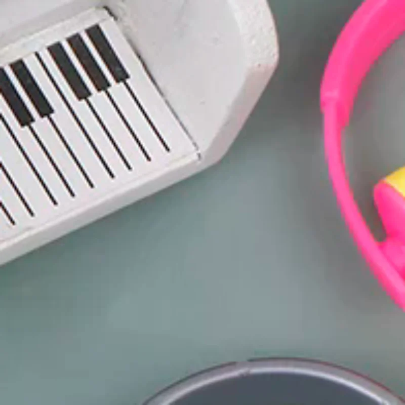 5pcs Simulation Headphones Toys Gifts DIY Mini Doll House Decoration Sunglasses Straw Hat Scarf Jewelry Accessories Decoration