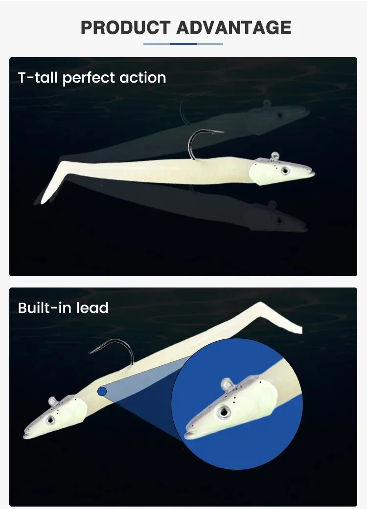 19g 22g 34g Jig Head Soft Bait Lead Head Soft Fishing Lure For Ocean Fishing image 4