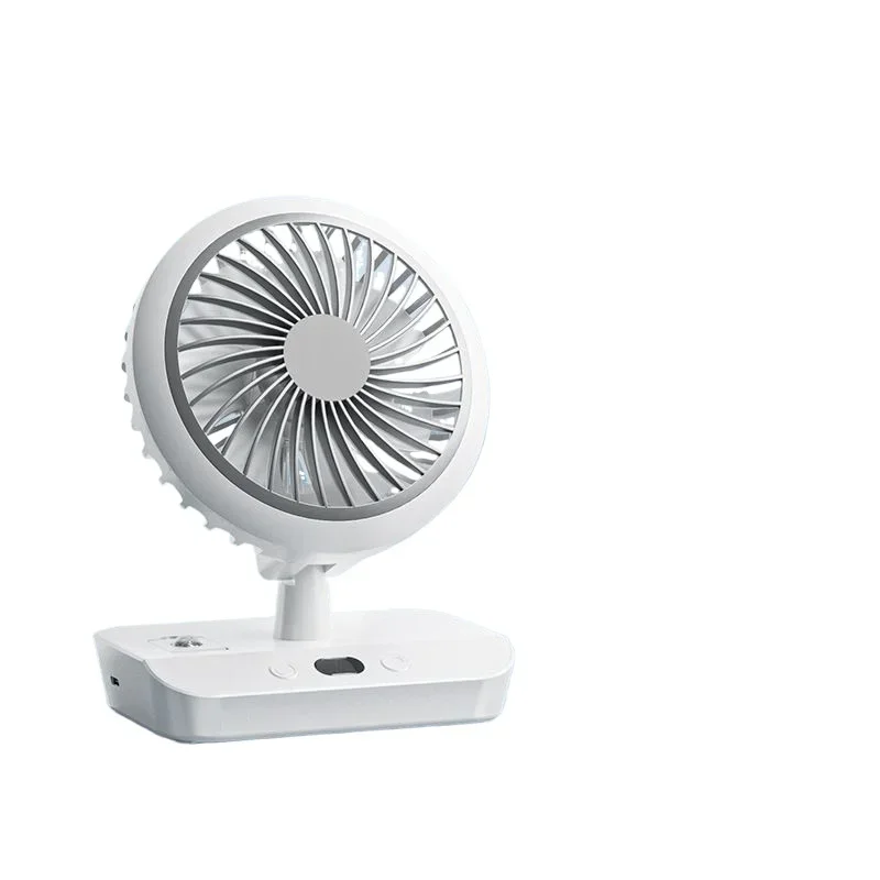 Multifunctional double head small shaking desktop fan outdoor silent electric office household fan