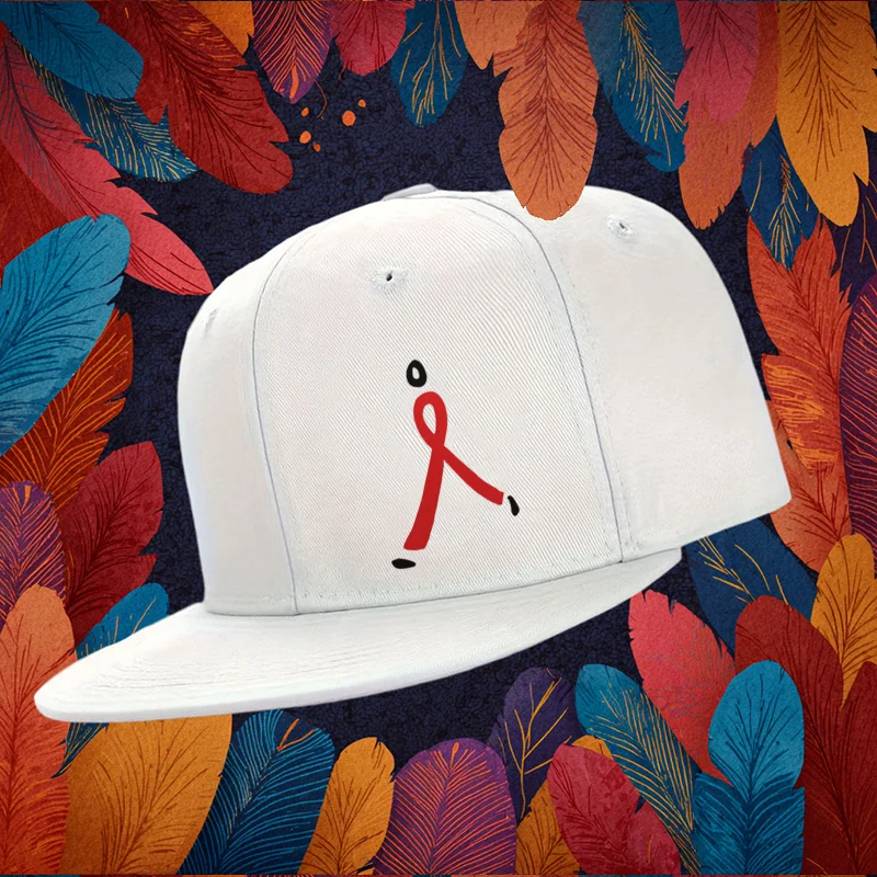 A Powerful Urban Fashion Lady Designs a Printed Baseball Cap. This Is a Perfect Urban Fashion Baseball Cap Suitable for All Seas