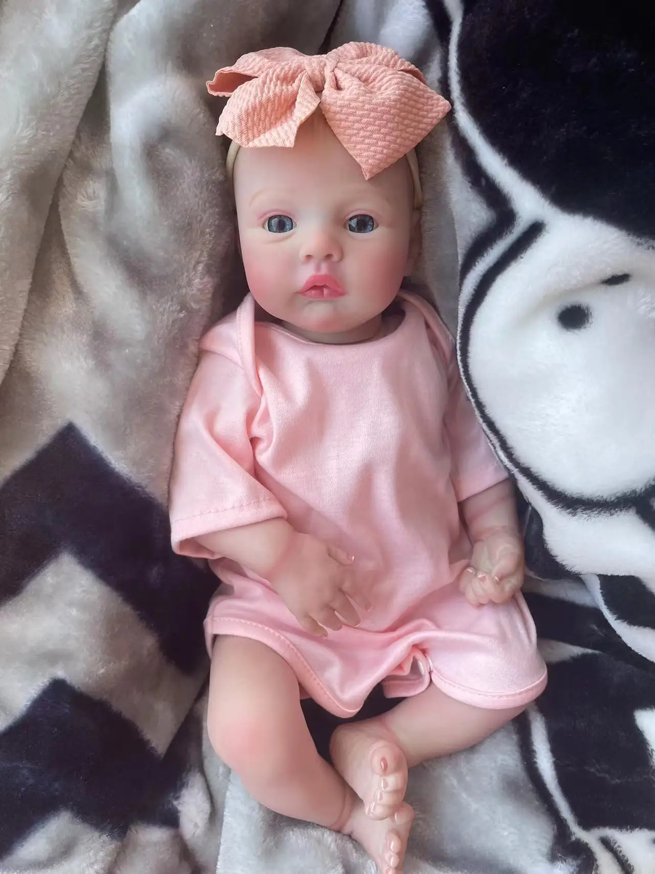 Clearance 19inch Meadow Soft Body Reborn Baby Doll 100% handmade 3D Skin with Visbile Veins Collectible Art Doll Christmas Gift