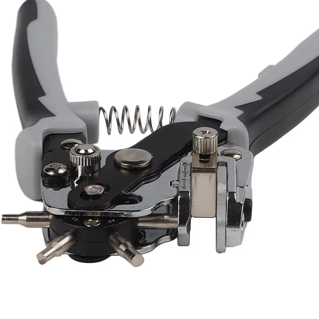 Leather Hole Punch Duty Belt Plier 6 Sizes Adjustable For Watch Bands Straps Fabric DIY Craft Hand Tools