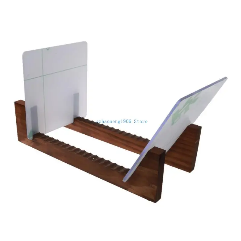 

85LF Acrylic End Modern Portable Record Stand for Record Lovers Stacks up to 20 Album