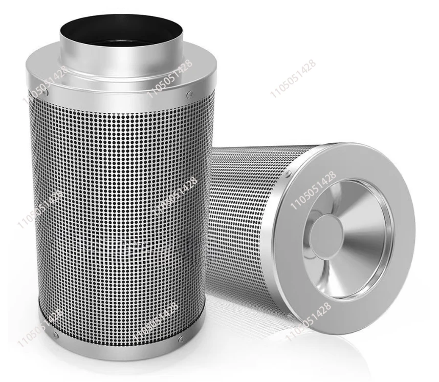 

4-дюймовый, 6-дюймовый, 8-дюймовый тепличный намет, трубопровод, цилиндрический очиститель воздушного фильтра с активированным углем