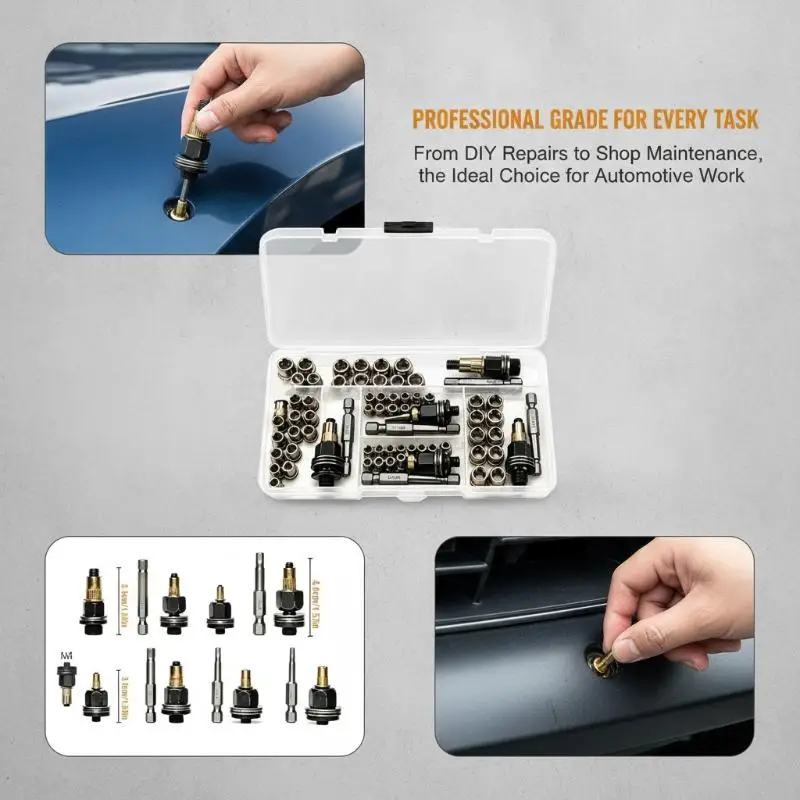 NEW 1Set Hand Rivet Nut Tool Fasteners Nut Head Adapter For M3-M12 Electric Riveting Machine Manual Rivet Tool