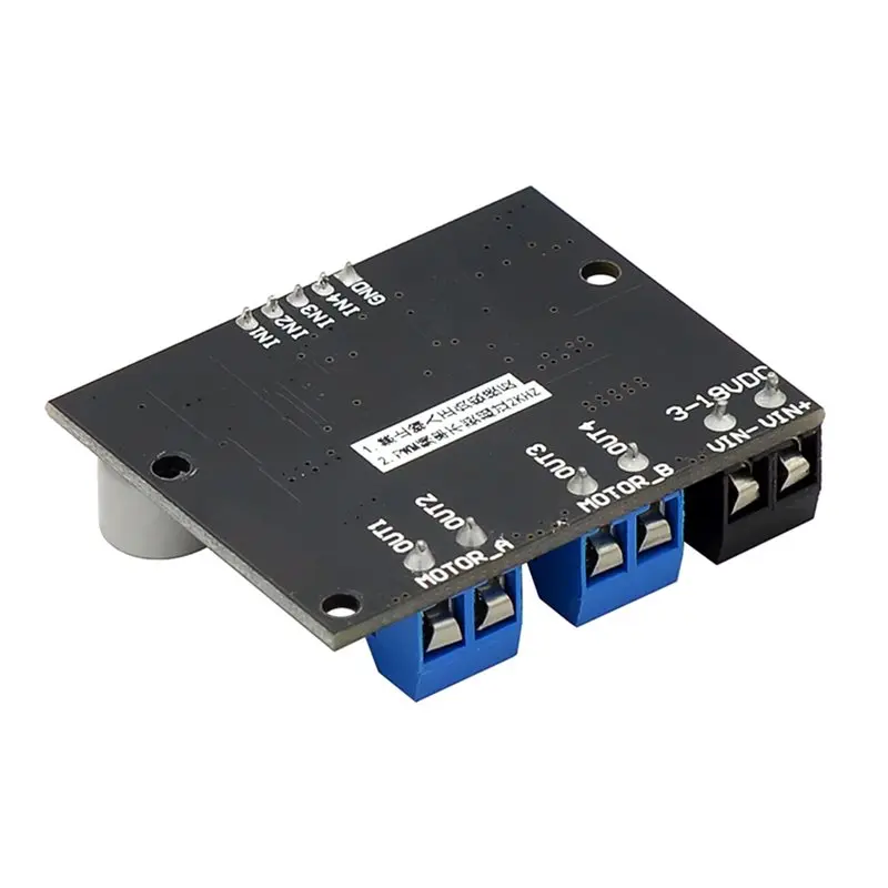 A99E-DC 3V-18V Motor Drive Board 10A Dual Channel H Bridge DC Motor Drive Module PWM Speed Regulator Dimmer Module