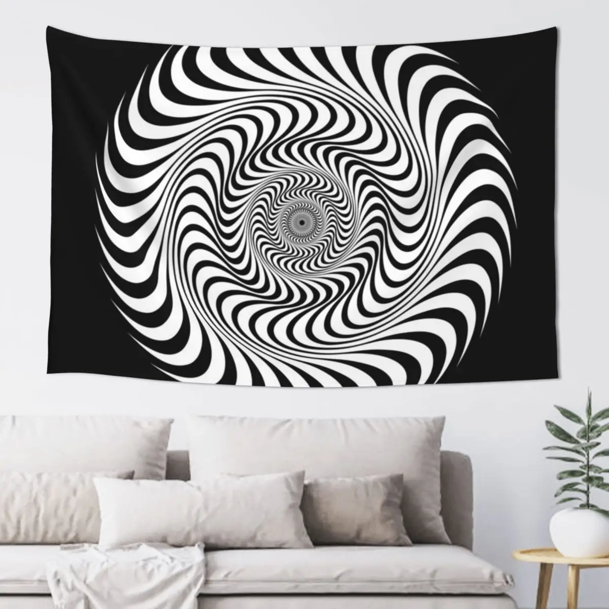 23FA016 - Tekno 23 spiral art Tapestry Anime Decor Tapete For The Wall Decoration Wall Tapestry