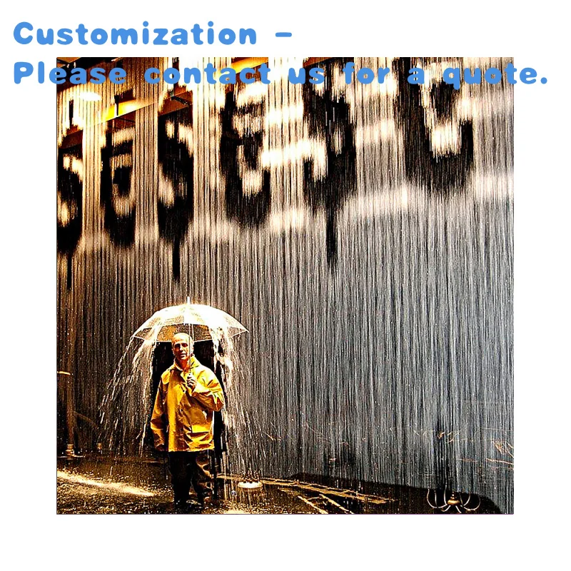 

custom.Customized Digital Curtain Outdoor Decoration Modern Style Waterfall Fountain