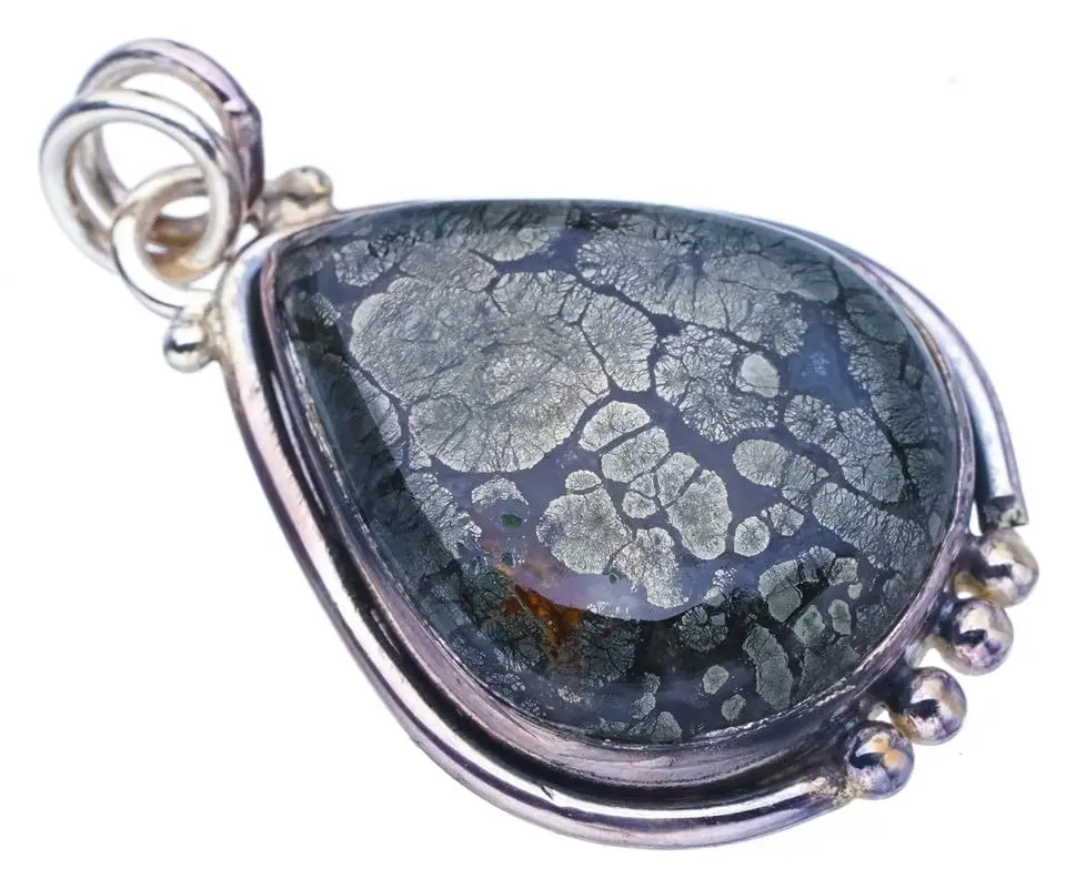 

Hesy® Natural Apache Parmyorite Handmade 925 Sterling Silver Pendant 1.5" F3624