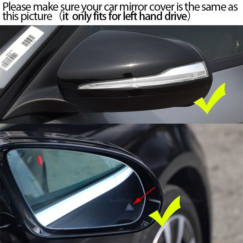 Blind Spot Heated Clear Rear View Side Mirror Glass Lens For Mercedes-Benz Mercedes C E S GLC Class W205 W222 W213 X253