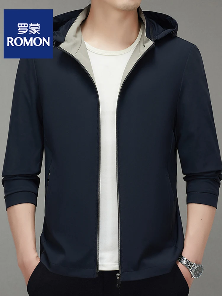 

Мужская куртка Lormen из молочного шелка, повседневная, без пуговиц, с капюшоном, не мнется, для делового и повседневного стиля, весна-осень, новая модель, приталенный крой.