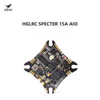 HGLRC SPECTER F411 FPV AIO Flight Controller 15A 4in1 ESC Bluejay MPU6000 ELRS 2.4G Receiver 2-4S 25.5x25.5mm Drone DIY Parts