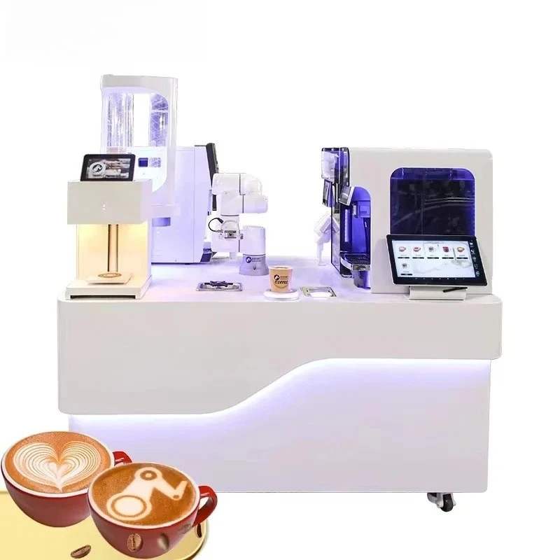 Commercial Robot Coffee Barista Latte Art Machine AI Smart Automatic Vendding Machine Coffee Robot For Commercial Use