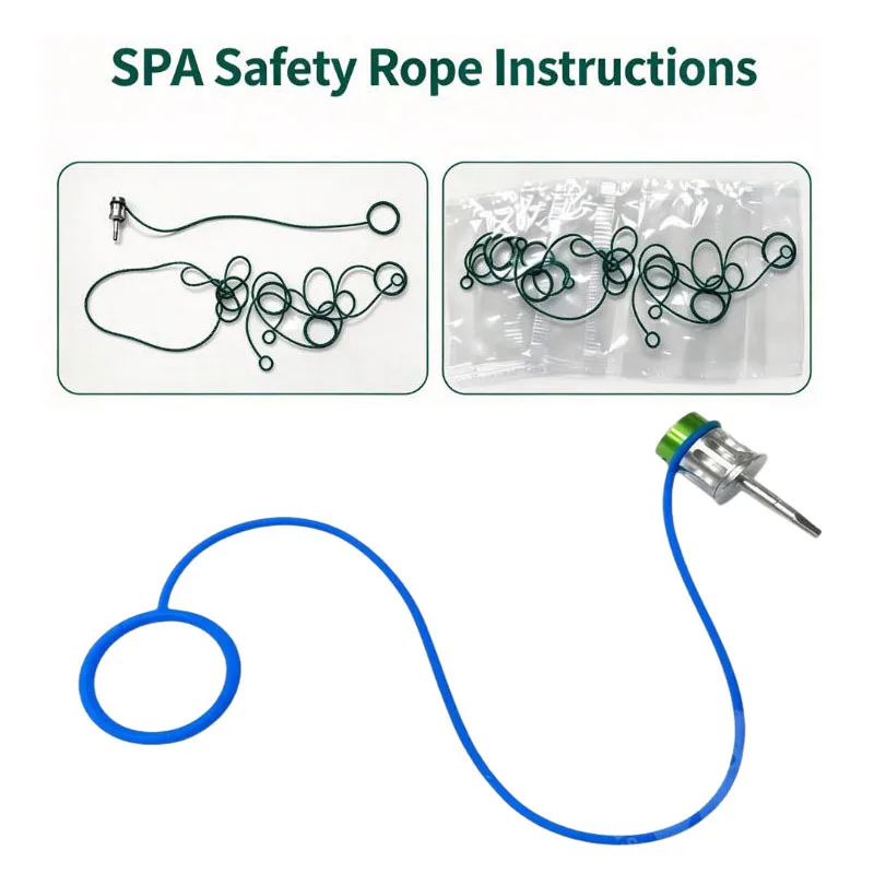 Dental SPA Implant Screwdriver Safety Harness Anti-Drop Lanyard Cord to Prevent Aspiration or Swallowing of Implant Screwdrivers
