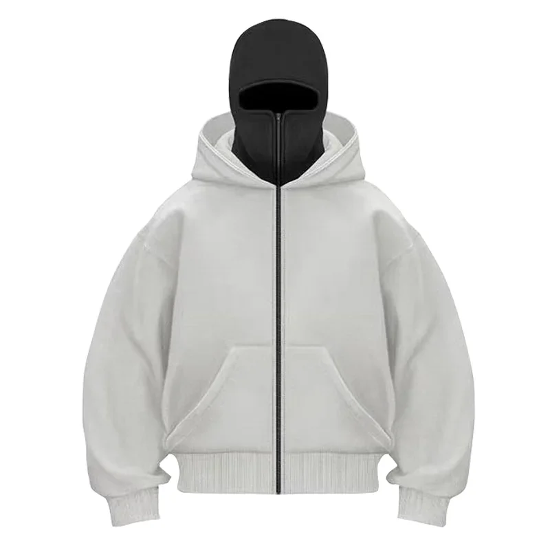 

Men's Hoodie, Long-sleeved Pullover, Double-hooded Sweatshirt, Men's Casual Patchwork Sweatshirt, Zipper Pocket Sweatshirt