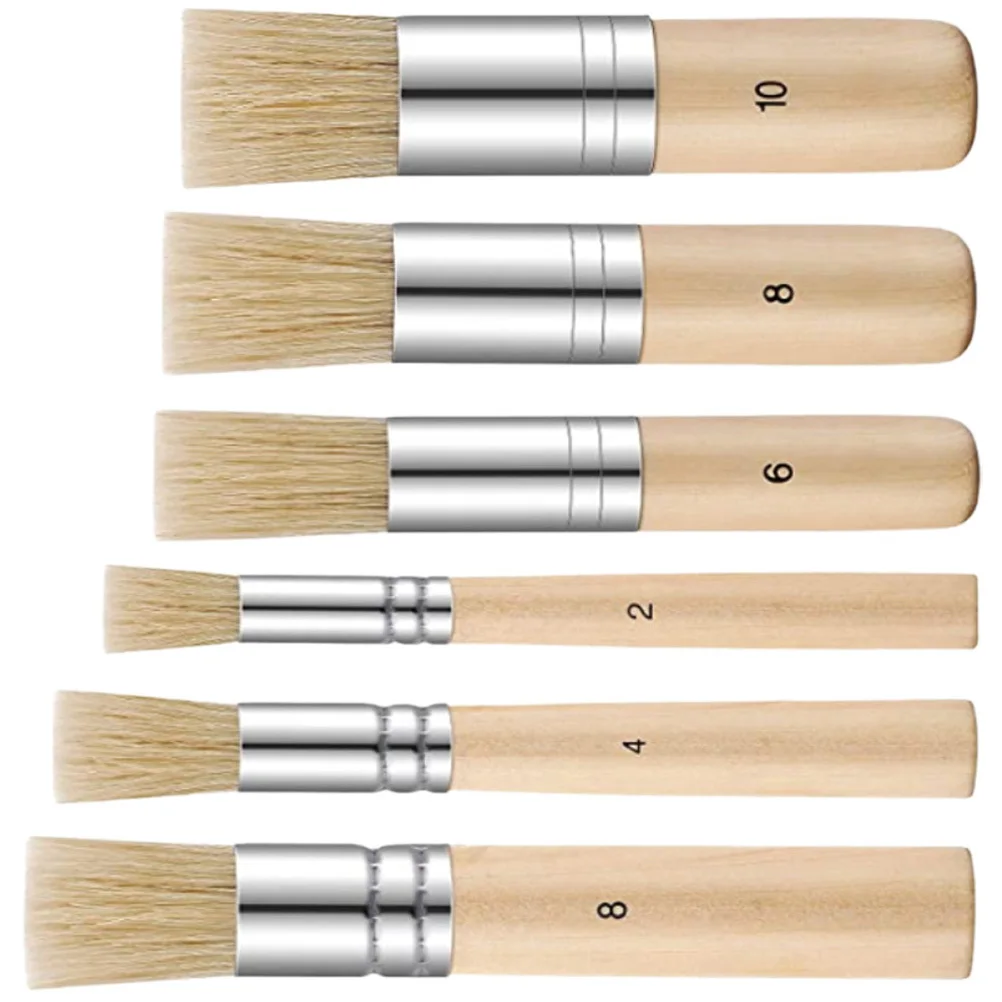 6-teiliges professionelles Aquarell-Pinsel-Set, ergonomischer tragbarer Multifunktions-Künstlerpinsel, täglicher Gebrauch, wiederverwendbare Malerei