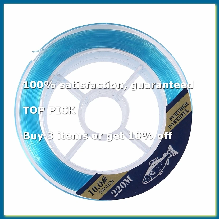 ●220M Long Throw Nylon Line Sea Fishing Monofilament Carp Wire Leader Line Fishing Line Fishing Accessories