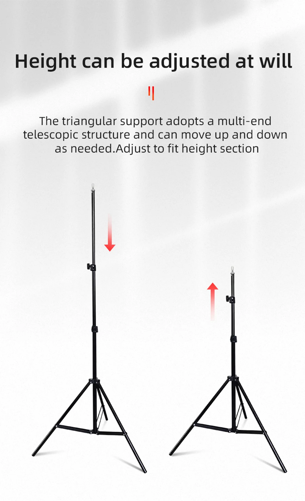 Schermo con staffa triangolare singola, facile da installare, ampio schermo mobile, adatto sia per uso interno ed esterno