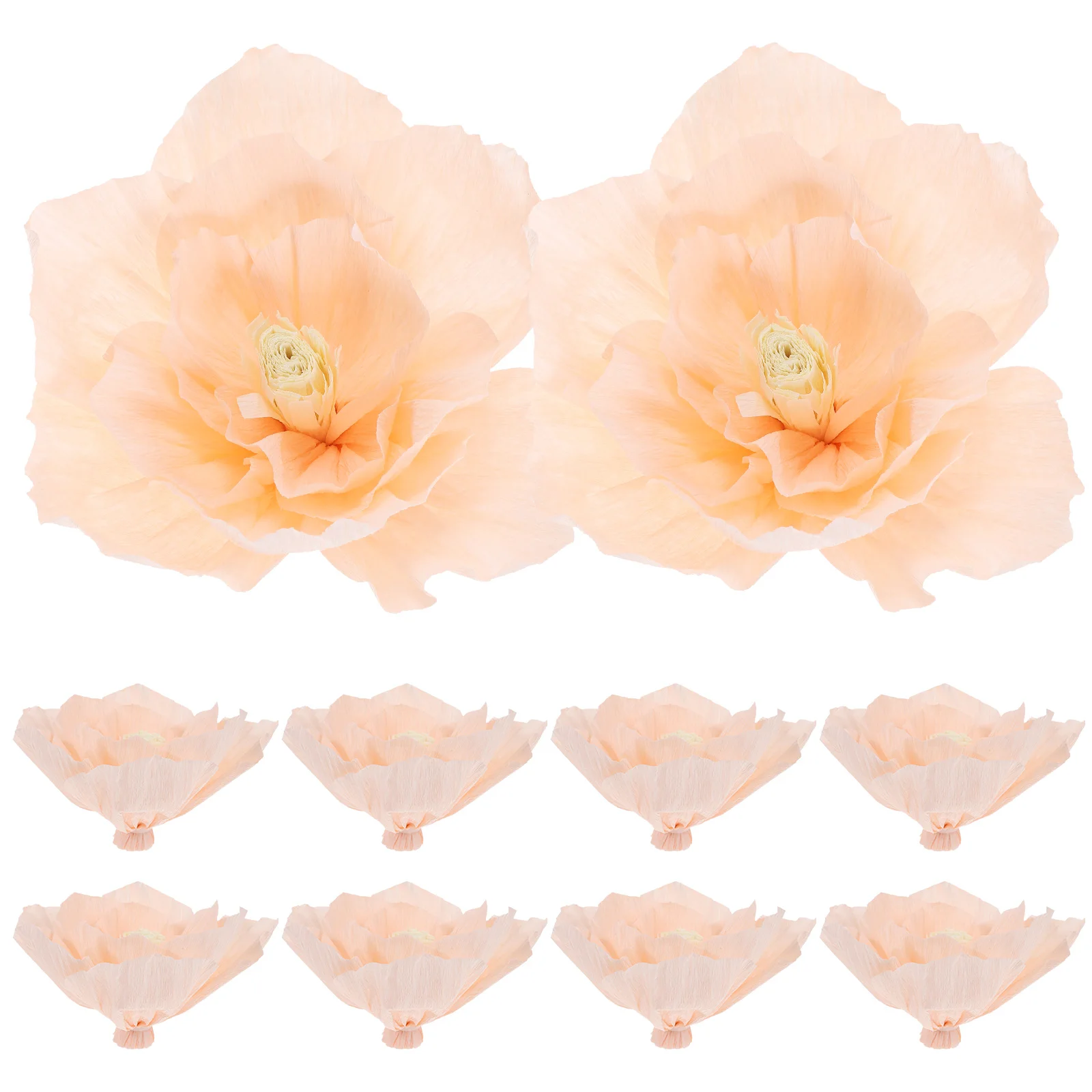 

10pcs Pink Paper Flowers Decoration for Paper Flowers Decorations For Party Party Wedding Home Wall Flower Decor Lightweight
