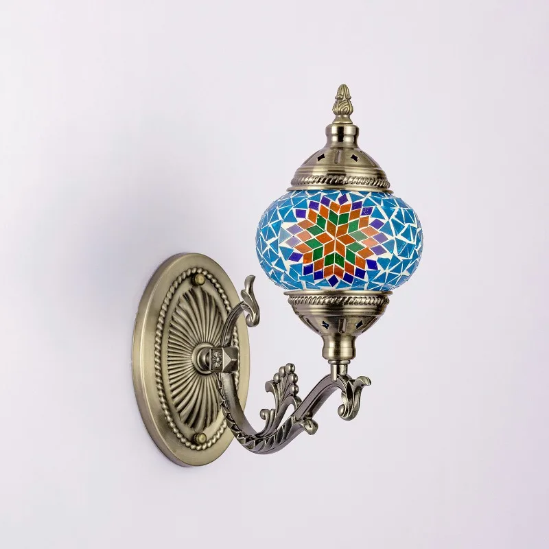 Turkish Mosaic Wall Lamps Luminaria Applique Murale Intérieur Led Bedroom Living Room Balcony Aisle Shop Home Decoration Sconces
