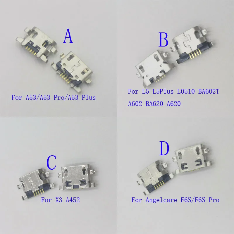 10 шт. USB-разъем для зарядки док-станции для ZTE A53 Pro Plus L5 L0510 BA602T A602 BA620 A620 X3 A452 Angelcare F6S