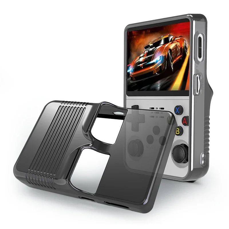 DATA FROG Transparent Case for R36S Handheld Game Console Anti-scratch Waterproof Protective TPU Shell for R36S Game Accessories