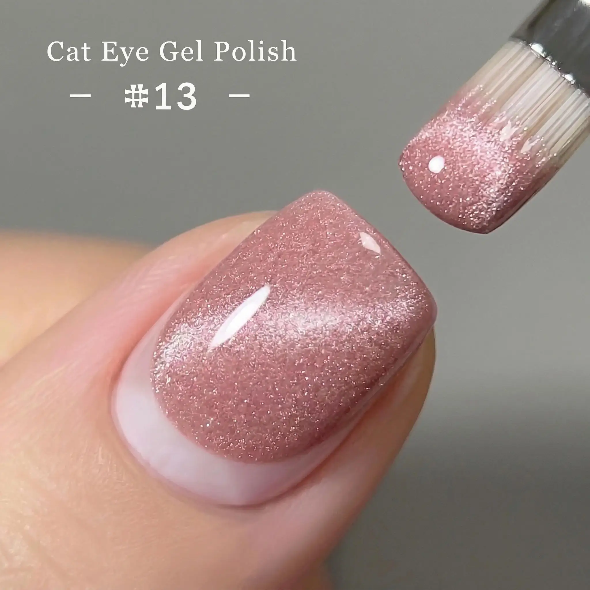 Esmalte de Uñas Magnético Ojo de Gato Rosa Cristalino de 15ML, Sin Complicaciones, Nueva Colección Primavera/Verano 2026, Esmalte Rosa
