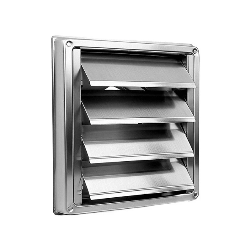 4/5/6 Inch Louvered Dryer Vent Cover for Outdoor Wall Exhaust Clothes Dryer Bathroom Kitchen Basement Vent W/ Pest Insect Screen