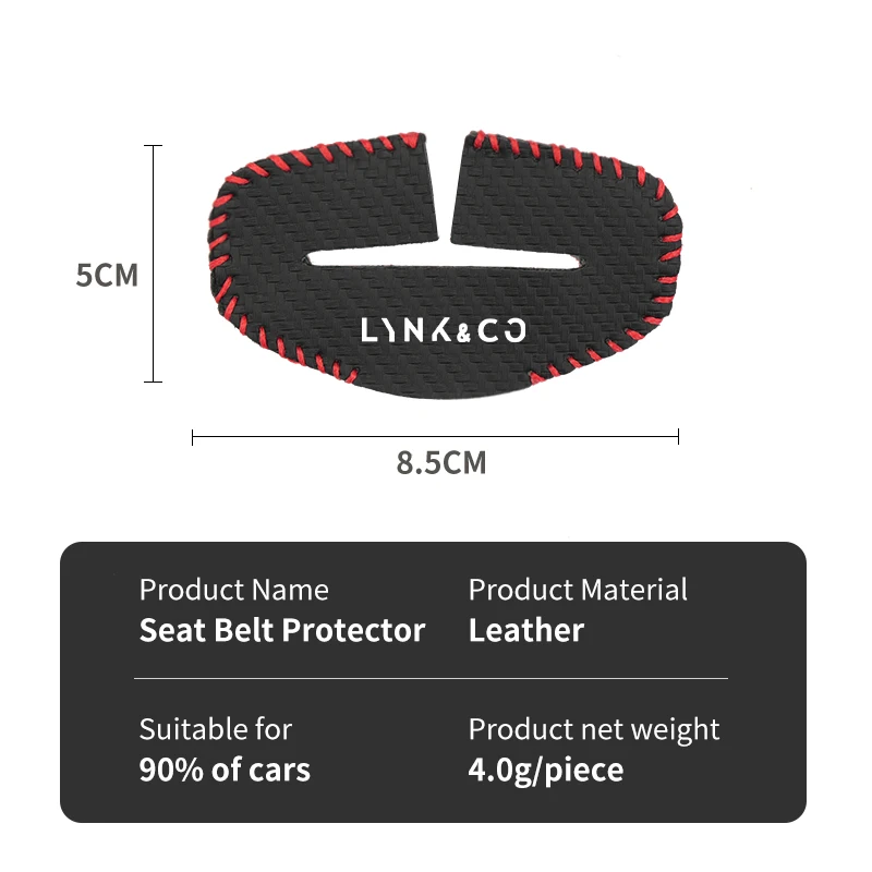 Car Accessories Seat Belt Buckle Anti-scratch Protector Cover For LYNK&CO 01 02 03+ 05 06 09 PHEV 09 MHEV