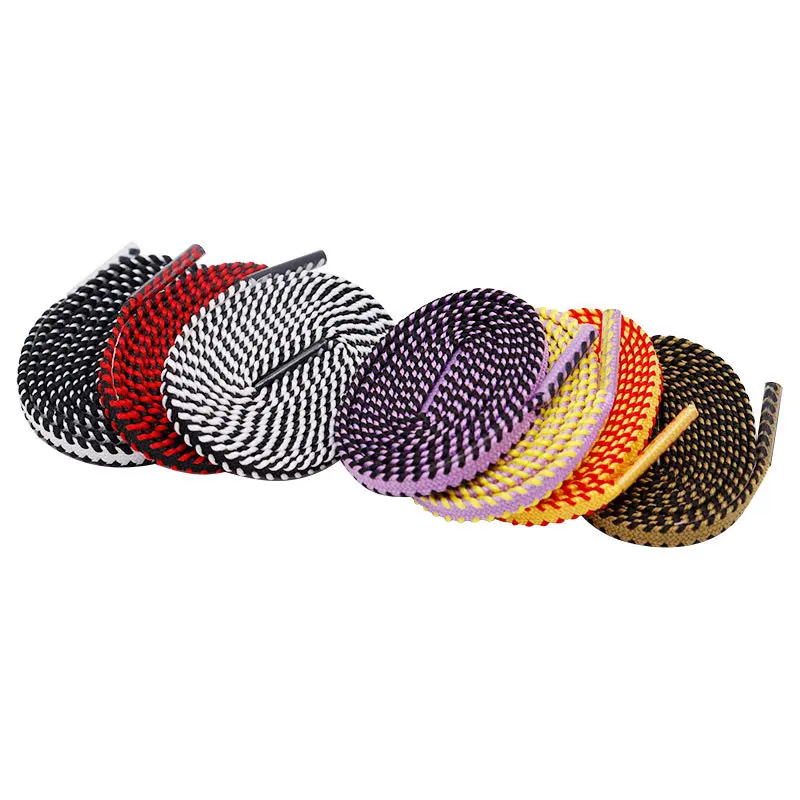 

6mm Wide Double Color Flat Shoelaces for Sneakers Casual Tennis Rope Shoe Laces Adjustable 100/120/140/160cm Shoe Accessories