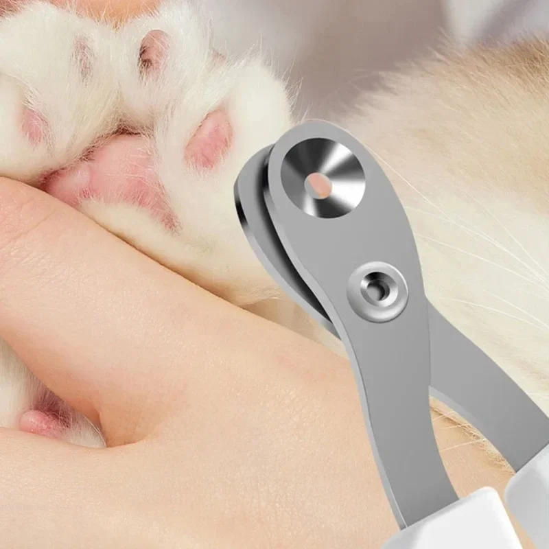 1 pçs gato cortador de unhas para pequeno gato cão de aço inoxidável filhote de cachorro garras cortador pet prego gato aliciamento suprimentos