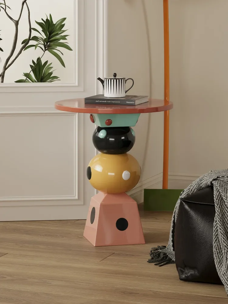 Dopamine cube irregular polka dot edge few household living room sofa corner few ins wind niche shelf