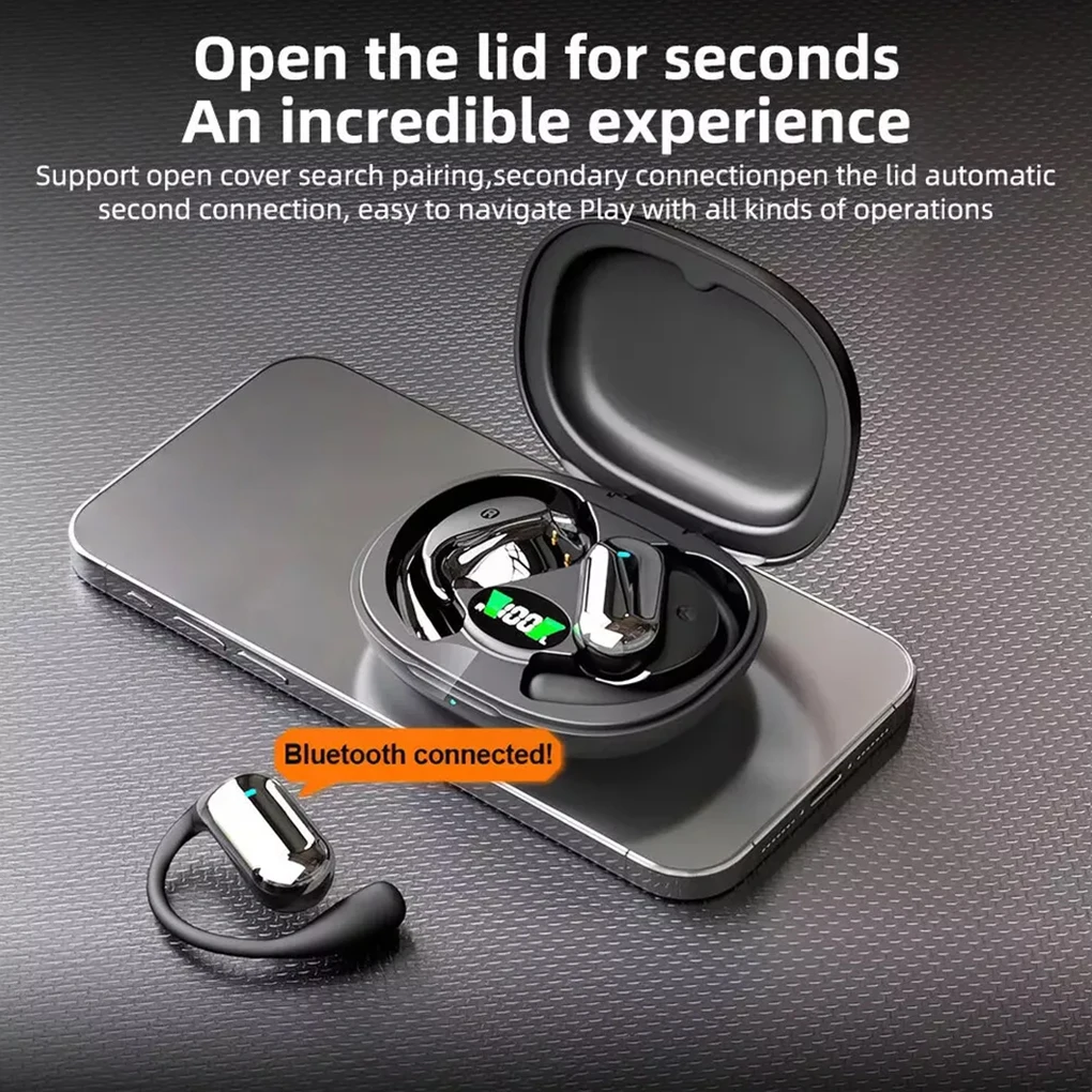 Auriculares inalámbricos Bluetooth Ows, auriculares inalámbricos ABS con conexión estable, auriculares Bluetooth con efecto inmersivo y ruido