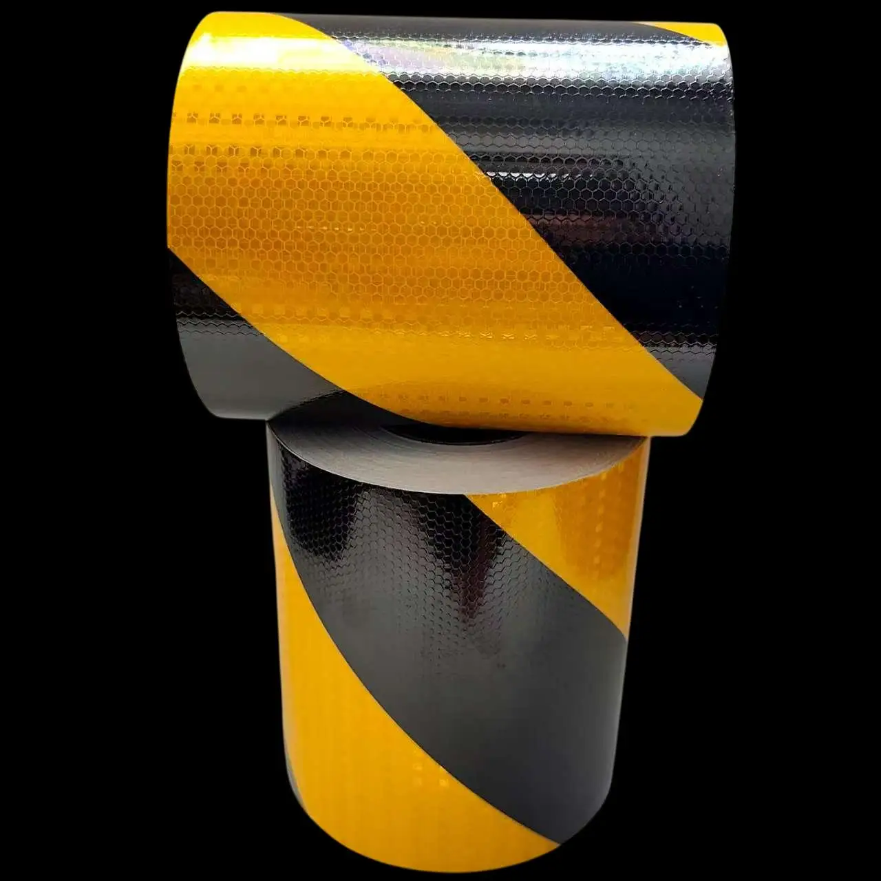 Fitas reflexivas de sarja de 8 polegadas * 16 pés esquerda direita à prova d'água autoadesiva de alta visibilidade adesivo refletor de aviso de segurança para caminhão
